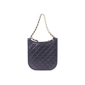 中古vintage奢侈品Chanel香奈儿95新Shoulderbag肩包牛皮单肩包黑
