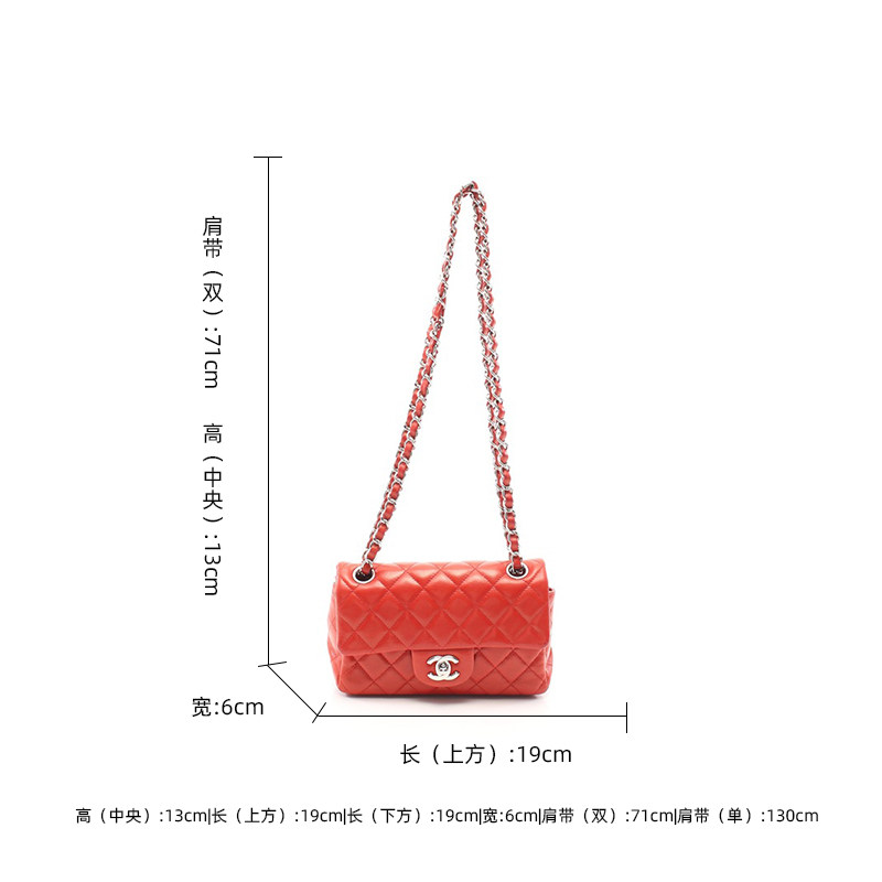 chanel香奈儿(b)9新菱格纹双肩包 RECLO海外女士包袋