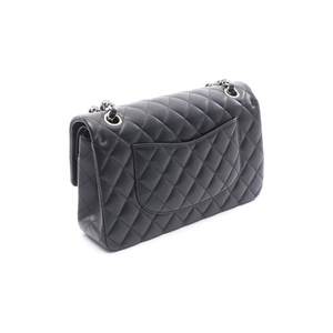 日本中古二奢Chanel香奈儿女包95新CF菱格羊皮单肩包正品黑色正品