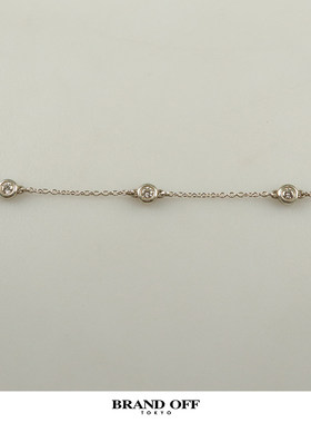 中古「9.5新」TIFFANY(蒂芙尼)BY THE YARD镶嵌5颗钻石手链925