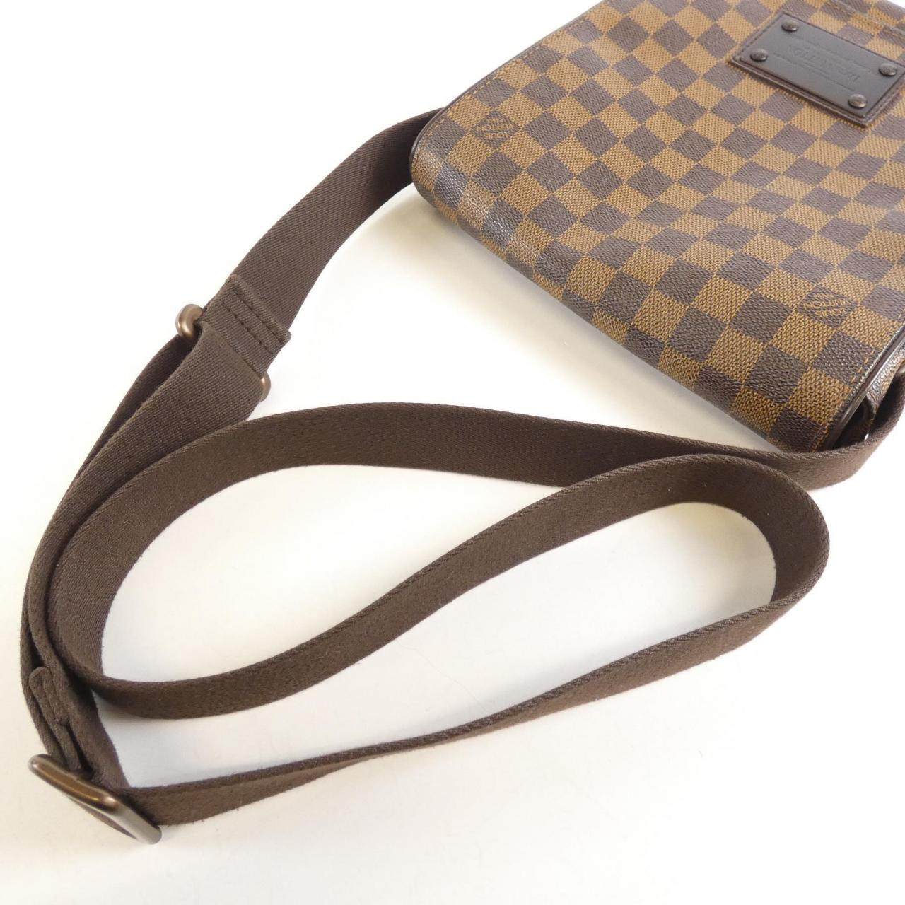 中古LV路易威登女包B级9新Brooklyn棋盘格斜挎包复古经典RECLO,淘宝优惠券,粉丝福利购,淘宝优惠卷