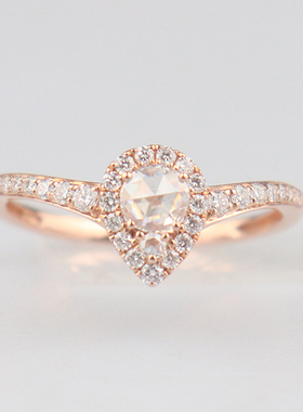 中古「95新」镜球形切工戒指