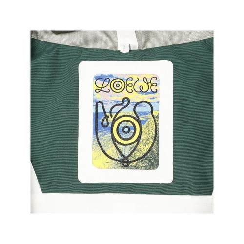 中古Loewe罗意威男A级95新coat外套尼龙外套绿色 - 图1