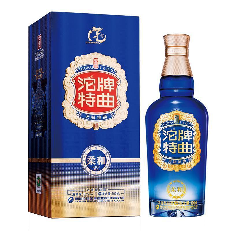 【2018年产】沱牌舍得 沱牌特曲柔和52度500ml*6瓶浓香型白酒整箱 - 图1