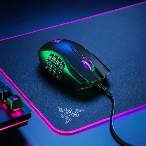Razer雷蛇那伽梵蛇左手版Naga有线电竞游戏专用鼠标RGB宏机械侧键 - 图1