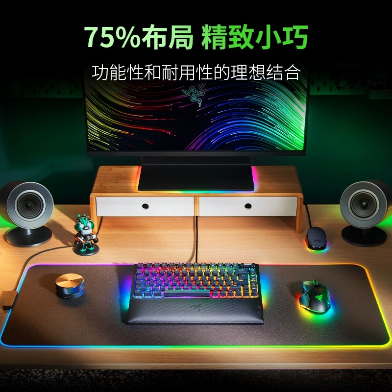 Razer雷蛇黑寡妇蜘蛛V4热插拔75%配列电竞电脑游戏客制化机械键盘-图3