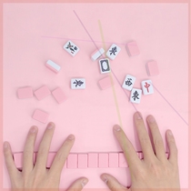 Green Mahjong Home Cartoon Machine With Medium Number Portable Large Size Code Crystal 40 Big Hand Rub Gift Mahjong Card