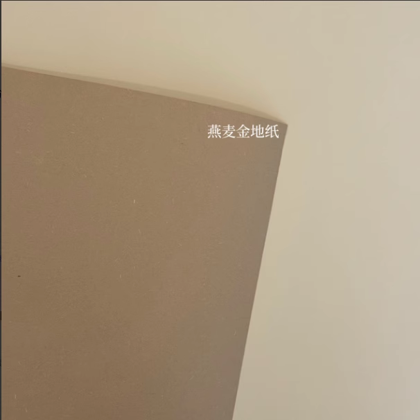 幼儿园环创秋天材料燕麦拿铁棕色系列卡纸全开背景区域角布置卡纸-图3
