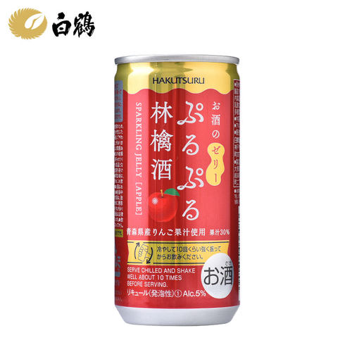 白鹤Q弹气泡酒190ml*3瓶梅酒桃子酒苹果酒日本原装进口果酒果冻酒-图1