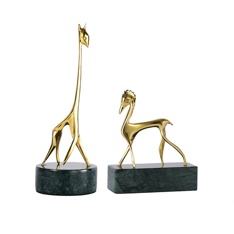 现代北欧长颈鹿装饰品家居电视酒柜抽象摆设样板房简约轻奢马摆件,淘宝优惠券,粉丝福利购,淘宝优惠卷