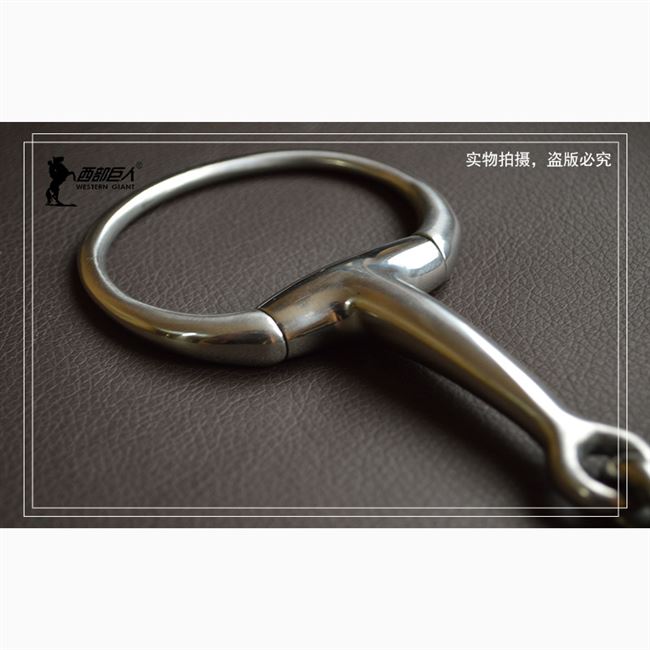 Stainless steel egg type horse mouth armature Inform horse armature horse chewy D Sub western giant horse with equestrian items