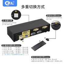 Channel 2 into V out of the VGA VIDKY2M switcher