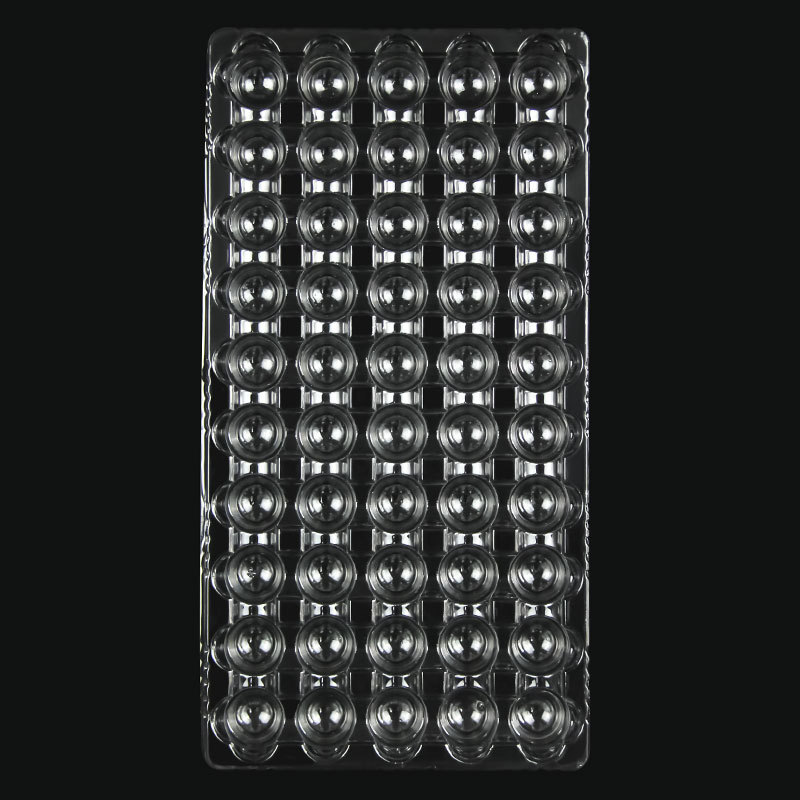 西元吸塑托盘50格圆形吸塑盒通用现货五金电子塑料吸塑盘零件托盘 - 图0