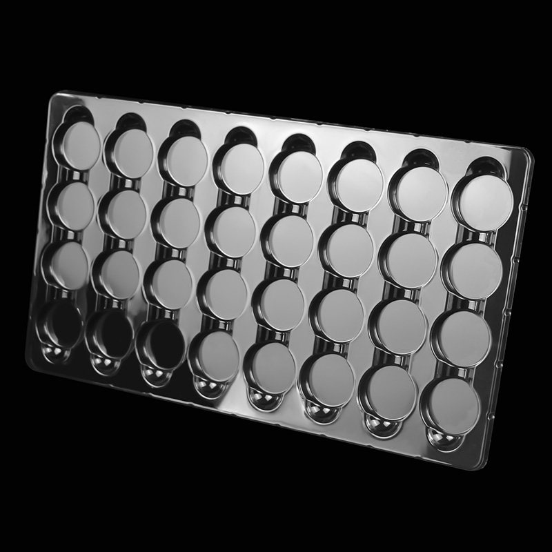 透明塑料托盘 32格圆形吸塑托盒PET透明五金电子零件周转包装底托,淘宝优惠券,粉丝福利购,淘宝优惠卷