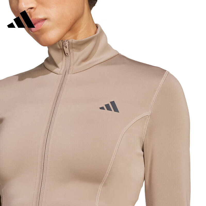 劲浪体育adidas阿迪达斯女子运动休闲立领修身夹克健身外套JW2815,淘宝优惠券,粉丝福利购,淘宝优惠卷