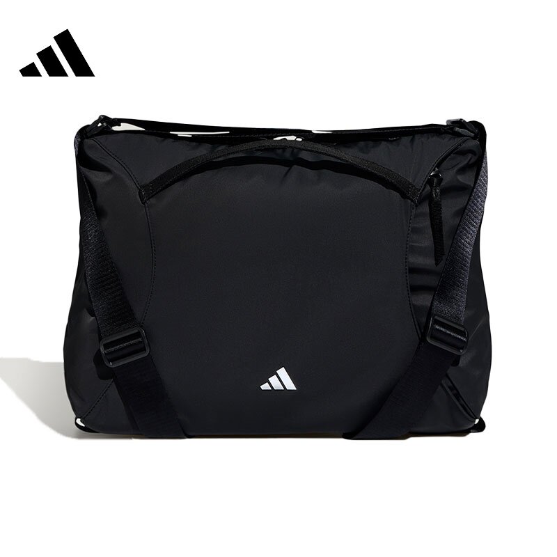 Jinlang adidas Adidas new crossbody bag men's and women's sports casual black backpack KU1535