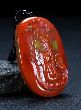 凉山原石悟道风无相佛南红玛瑙