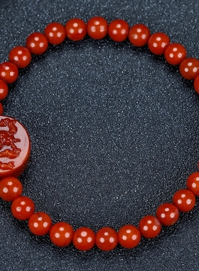 墨雨轩男女南红玛瑙原石雕刻