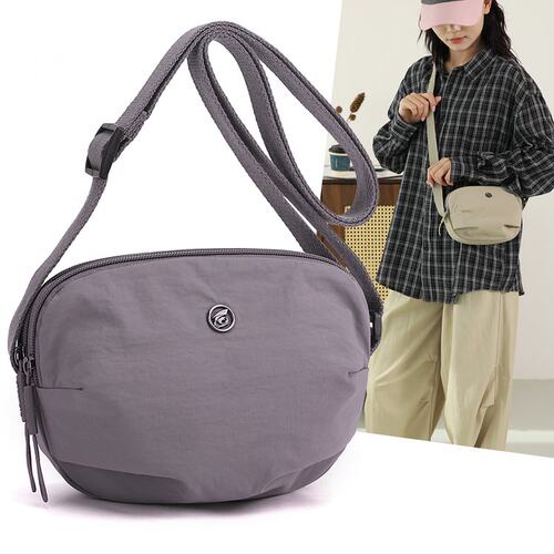 迷你小包包贝壳包女2026夏季新款休闲手机包尼龙帆布单肩斜挎女包 - 图0