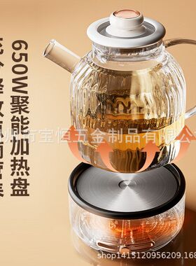 110/220v炖煮一体养生壶办公室多功能煮茶器2025新款全玻璃花茶壶