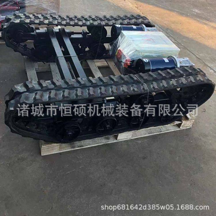 橡胶履带底盘运输设备工农业果园田园挖掘机防滑耐磨履带底盘总成,淘宝优惠券,粉丝福利购,淘宝优惠卷