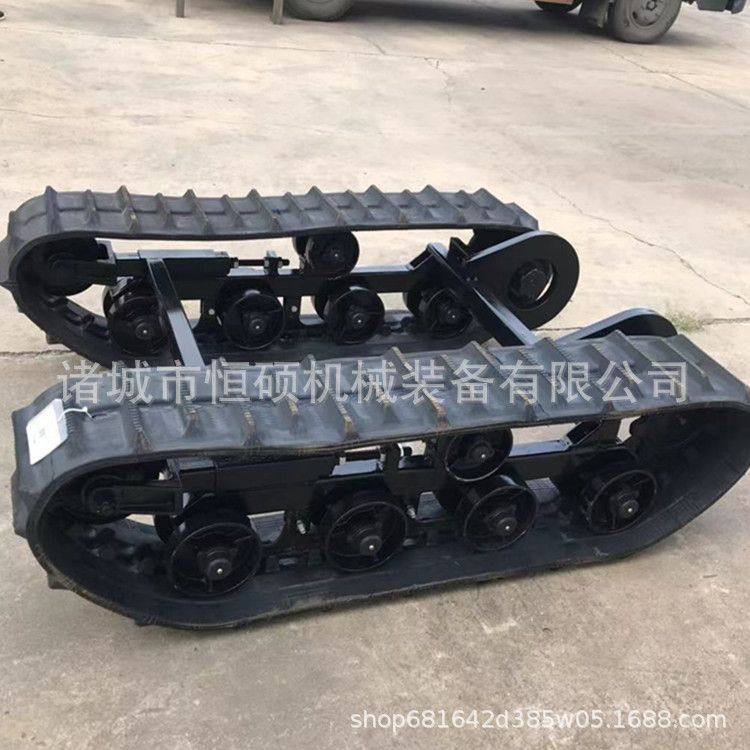 橡胶履带底盘运输设备工农业果园田园挖掘机防滑耐磨履带底盘总成,淘宝优惠券,粉丝福利购,淘宝优惠卷