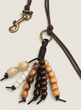 FIRSTFLOOR 复古天然菩提子种子创意串珠手工配饰包包挂件饰