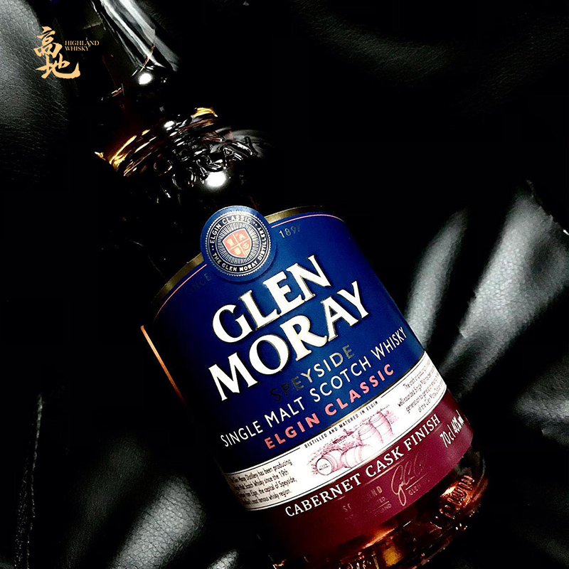 【高地】格兰莫雷赤霞珠桶苏格兰进口单一麦芽威士忌酒Glen Moray - 图1