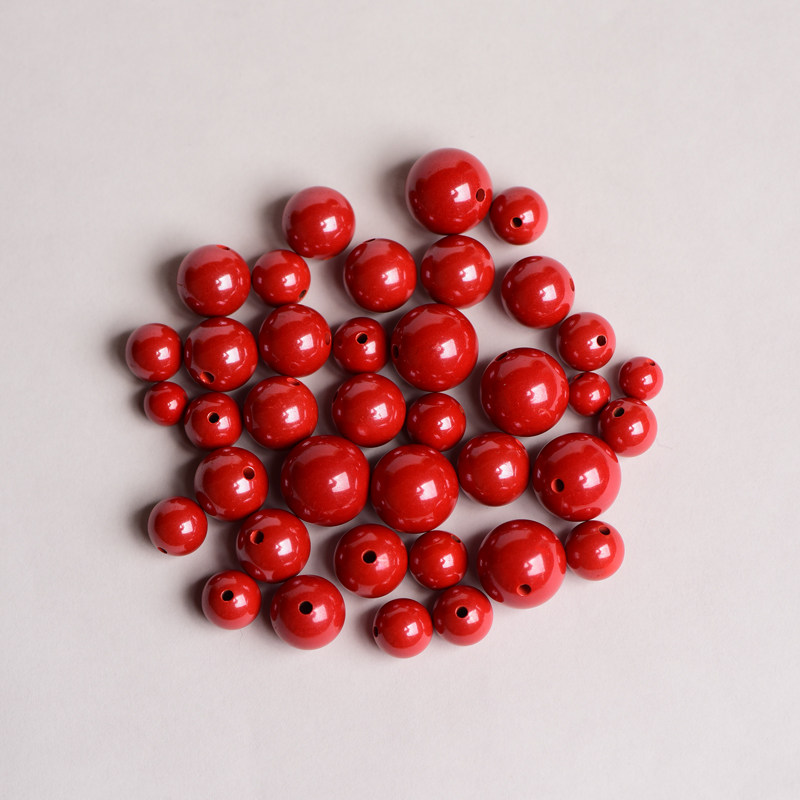 天然原矿朱砂珠子散珠高含量帝王砂圆珠马年红绳手链diy饰品配件,淘宝优惠券,粉丝福利购,淘宝优惠卷