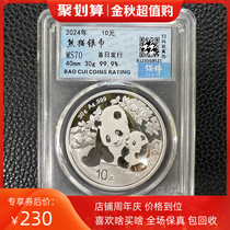 The Royaltender Rating 2024 Panda Silver coin First day of release MS70 pure silver 30 gr with specification