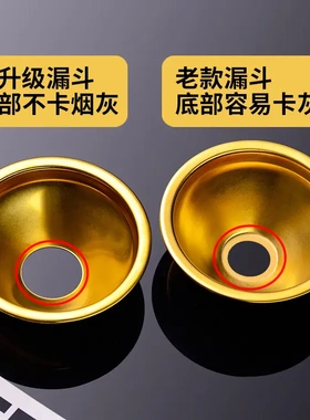 带盖子漏斗烟灰缸防飞灰家用客厅