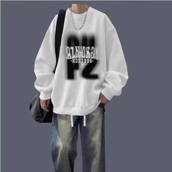 圆领卫衣男套装2024新款秋冬季加绒长袖美式上衣男装一套搭配帅气,淘宝优惠券,粉丝福利购,淘宝优惠卷