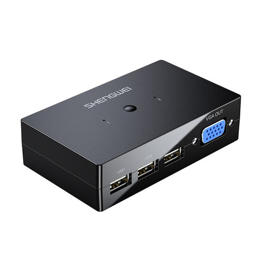 Shengwei KVM switch 2 inputs and 1 output VGA video