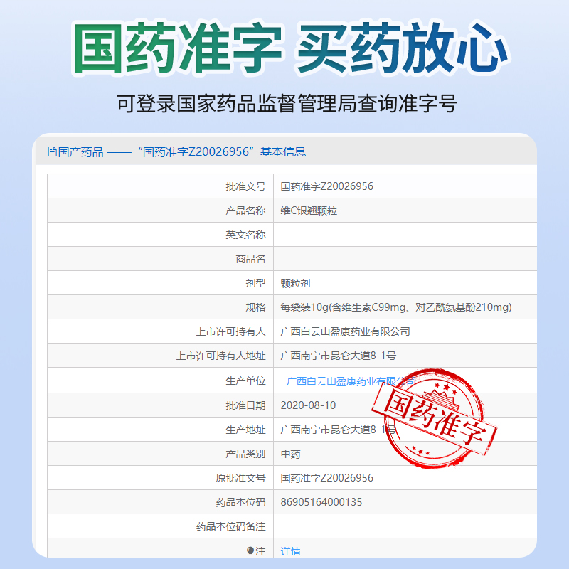 白云山维C银翘颗粒清热解毒风热感冒药发热咳嗽咽喉非维C银翘片AY-图0