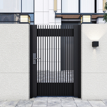 Stainless steel patio door Villa Door Simple entrance to the door Yard Gate Wall Guard Barrier Aluminum Alloy outdoor security door