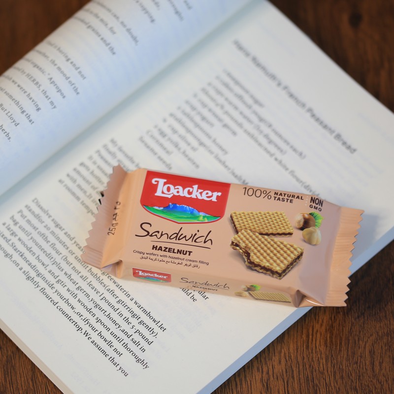 欧洲进口Loacker莱家威化饼干巧克力味榛子味小零食便携小包装25g - 图2