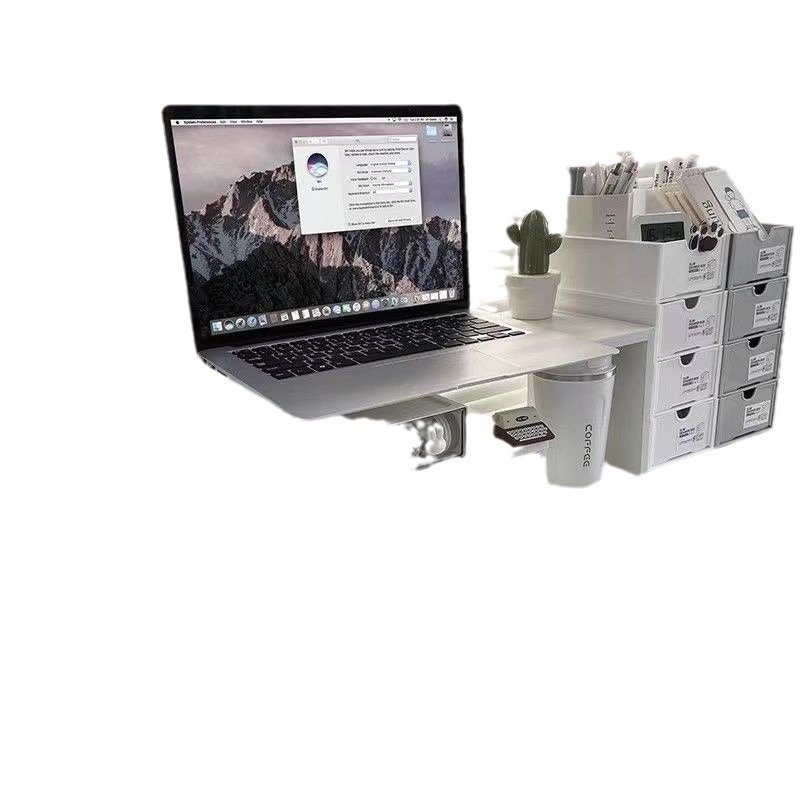 50cm增高架小尺寸书桌桌面抽屉收纳盒ins工位电脑小型桌上置物架,淘宝优惠券,粉丝福利购,淘宝优惠卷