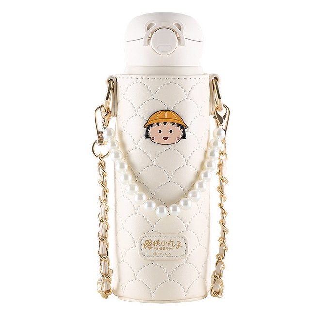 杯具熊樱桃小丸子保温杯带杯套不锈钢高颜值可爱儿童学生便携水杯,淘宝优惠券,粉丝福利购,淘宝优惠卷