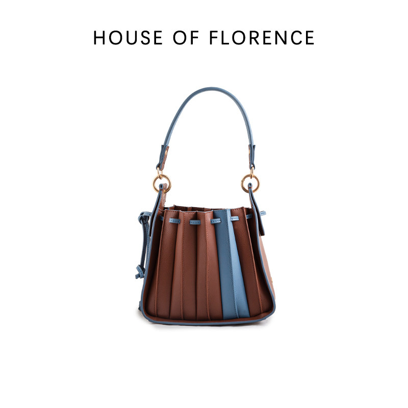 house of florence佛罗褶皱小方包 houseofflorence女士包袋
