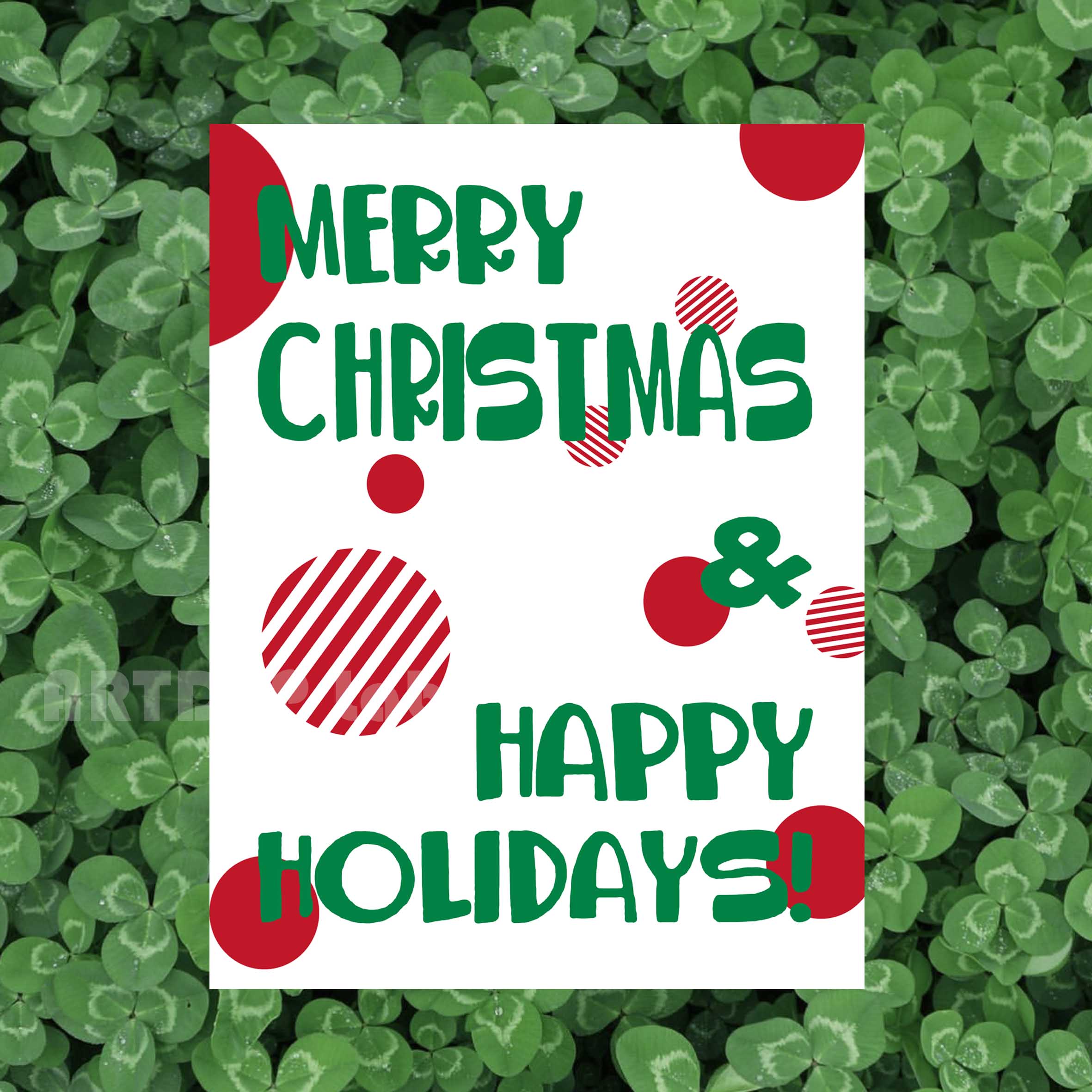 ATD新年圣诞节日系列 咖啡馆奶茶店 装饰海报贴拍照道具墙饰ins风 - 图2