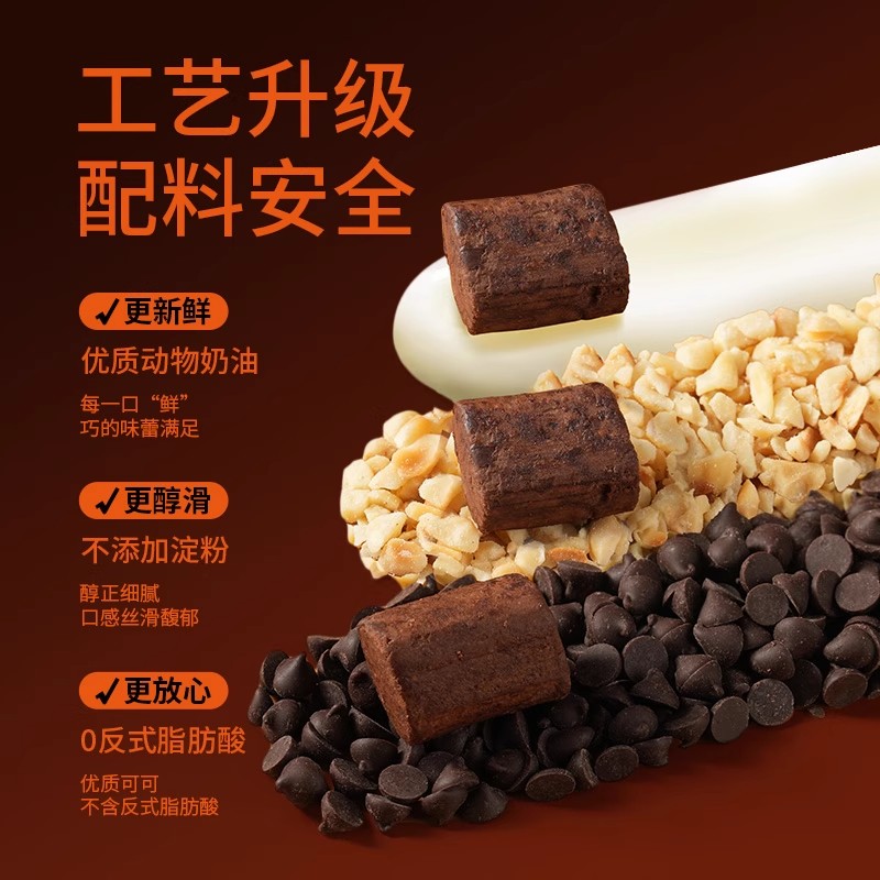 巧隐perfit choco烤生巧克力可可脂即食黑巧甜品解馋健康小零食品 - 图1