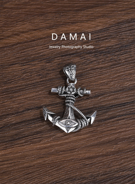 美式复古小众《深海船锚》项链