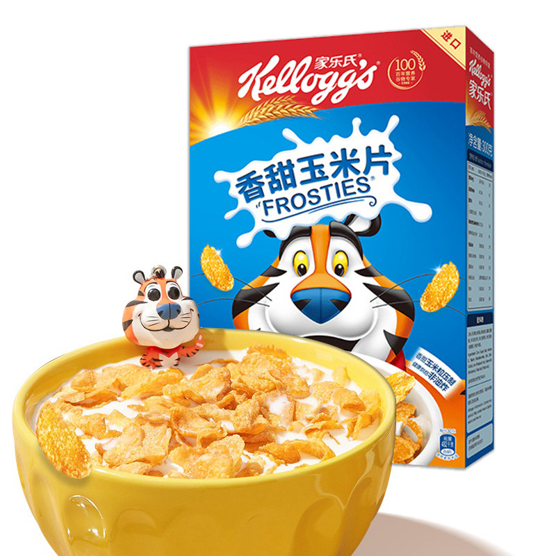 家乐氏香甜玉米片进口儿童营养泡牛奶燕麦片代餐早餐即食冲饮谷物,淘宝优惠券,粉丝福利购,淘宝优惠卷