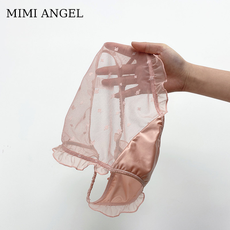 mimi angel纯欲风性感蕾丝低腰内裤 mimiangel女三角裤