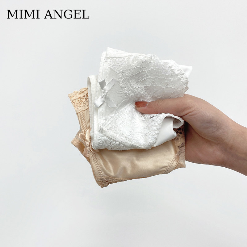 mimi angel性感蕾丝情调冰丝三角裤 mimiangel女三角裤