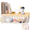 Desktop storage wardrobe layered hanging rack cabinet door inner storage hanging basket storage rack