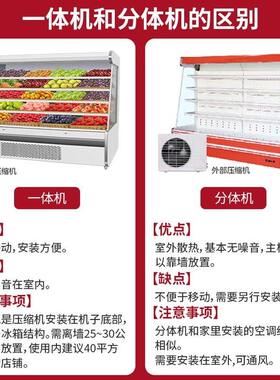 志高风幕柜水果保鲜柜商用水果店