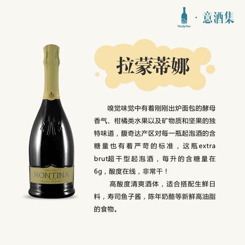意酒集意大利进口 拉蒙蒂娜馥奇达绿标 柑橘类水果香 起泡酒 DOCG - 图3