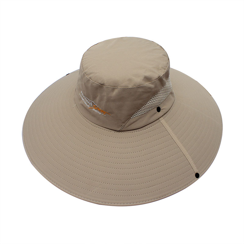 帽子男夏季大帽檐钓鱼帽防紫外线渔夫帽防晒遮阳户外太阳帽凉帽子