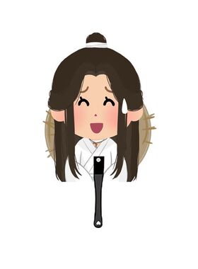 天官赐福魔道祖师小扇子礼物谢怜花城庭间新雪扇子漫展周边物料扇